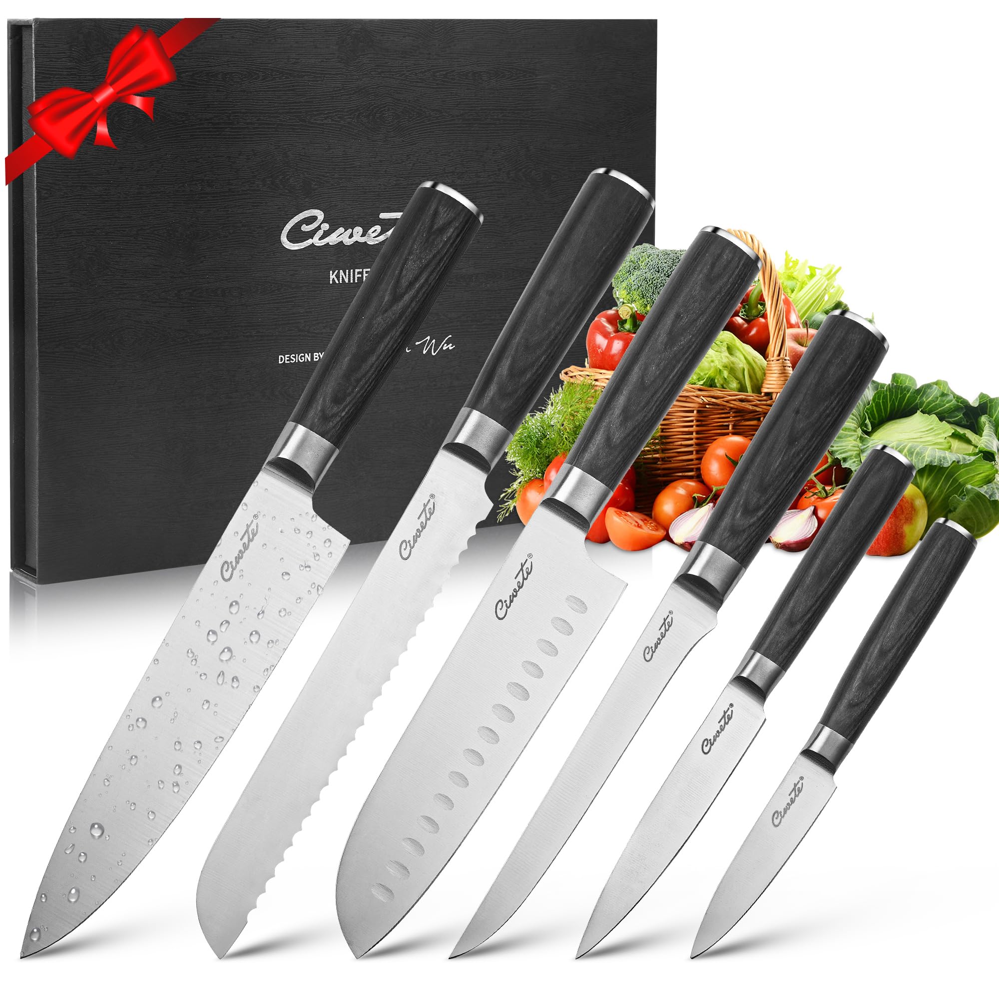 Ciwete 6-Piece Kitchen Knife Set